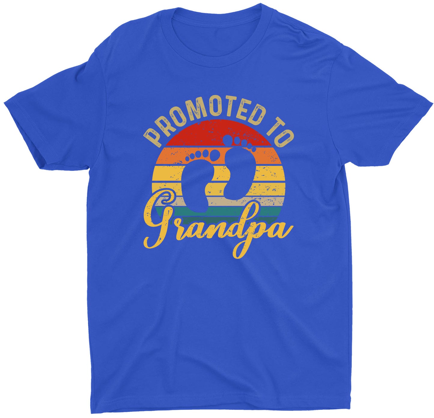 Promoted to Grandpa Custom Short Sleeve Father's Day T-Shirt Gifts