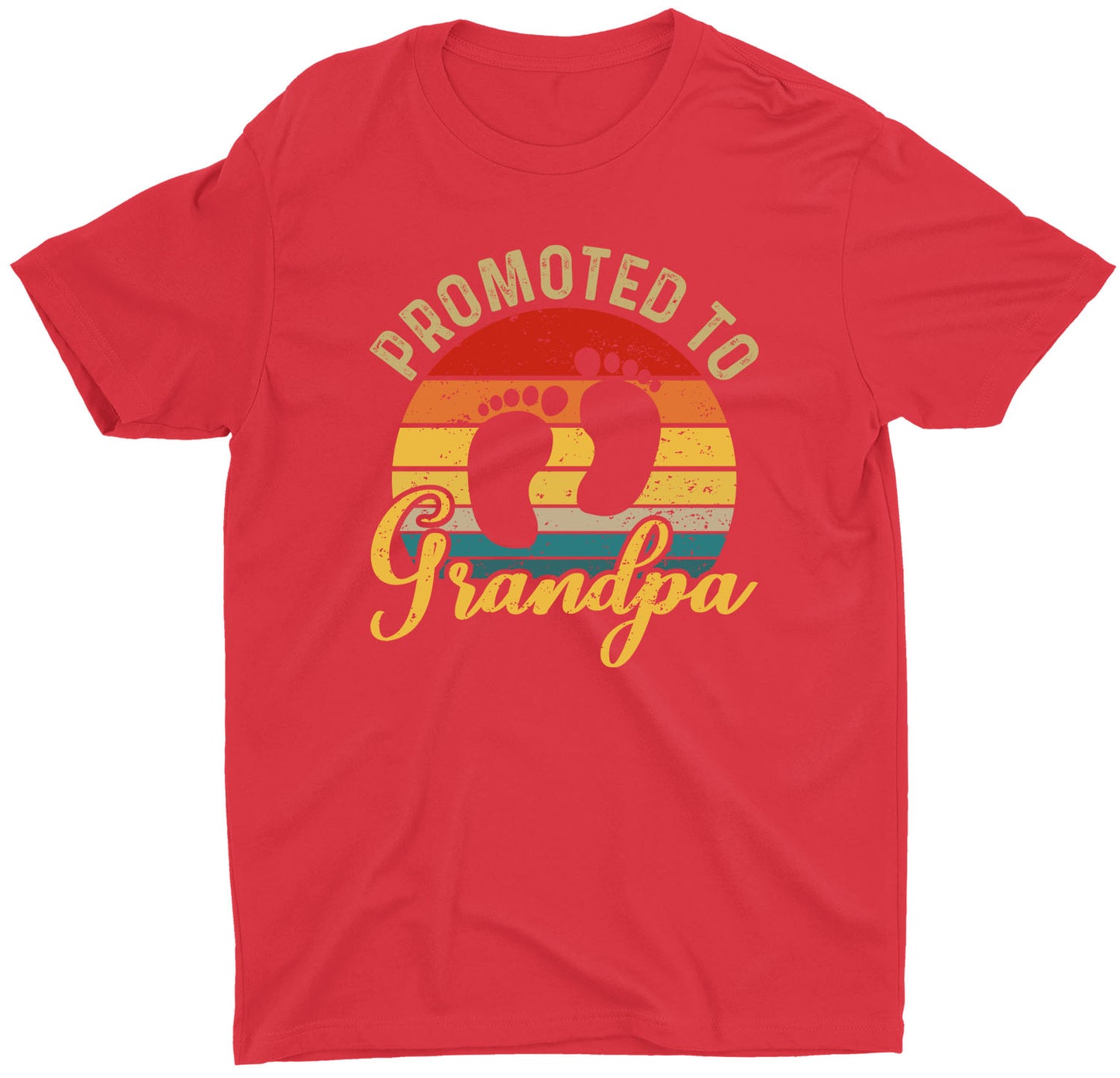 Promoted to Grandpa Custom Short Sleeve Father's Day T-Shirt Gifts
