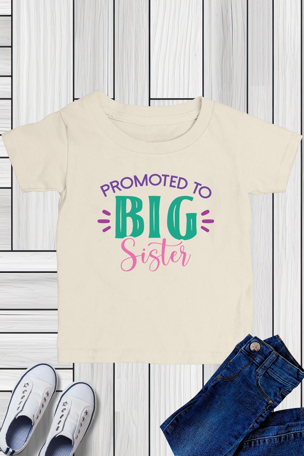 Promoted to Big Sister Kids T Shirt