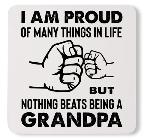 I Am Proud Of Many Things In Life Custom Fathers Day Coaster