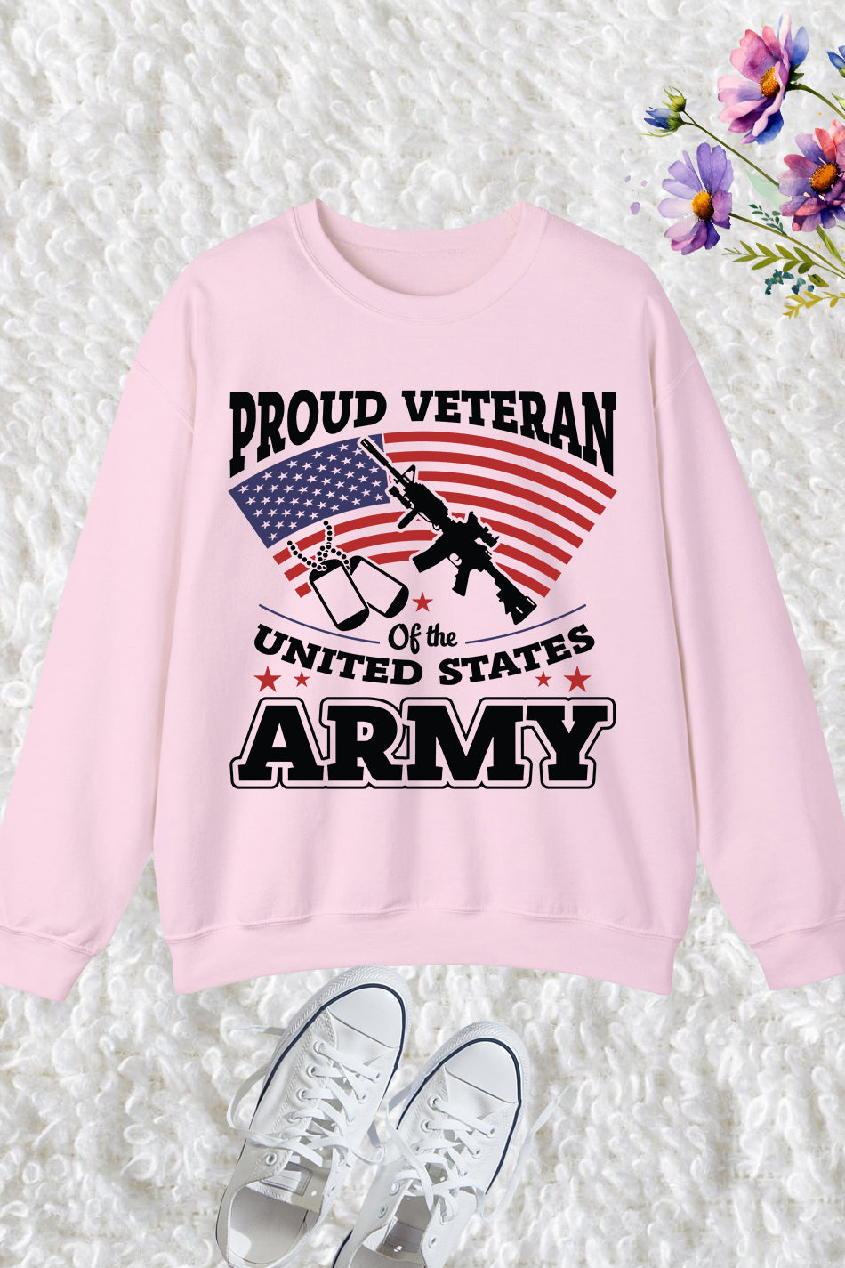 Proud USA Army Veteran Patriotic SweatshirtProud USA Army Veteran Patriotic Sweatshirt