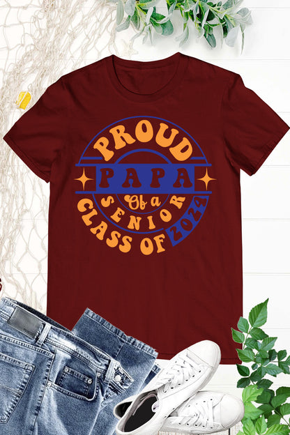 Papa 2024 Senior Funny Graduation Shirt