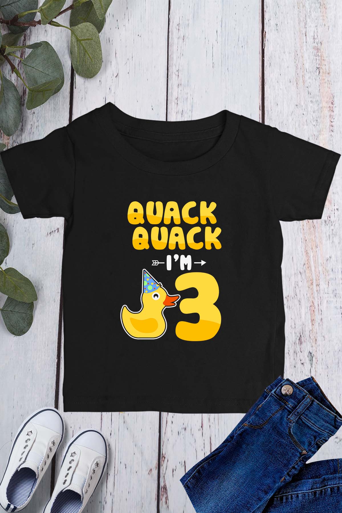 Quack Quack I'm 3 Funny Birthday Shirt