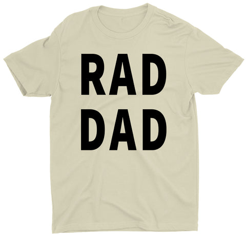 Rad Dad Gift for Dad Custom Short Sleeve Unique Fathers Day T-Shirts