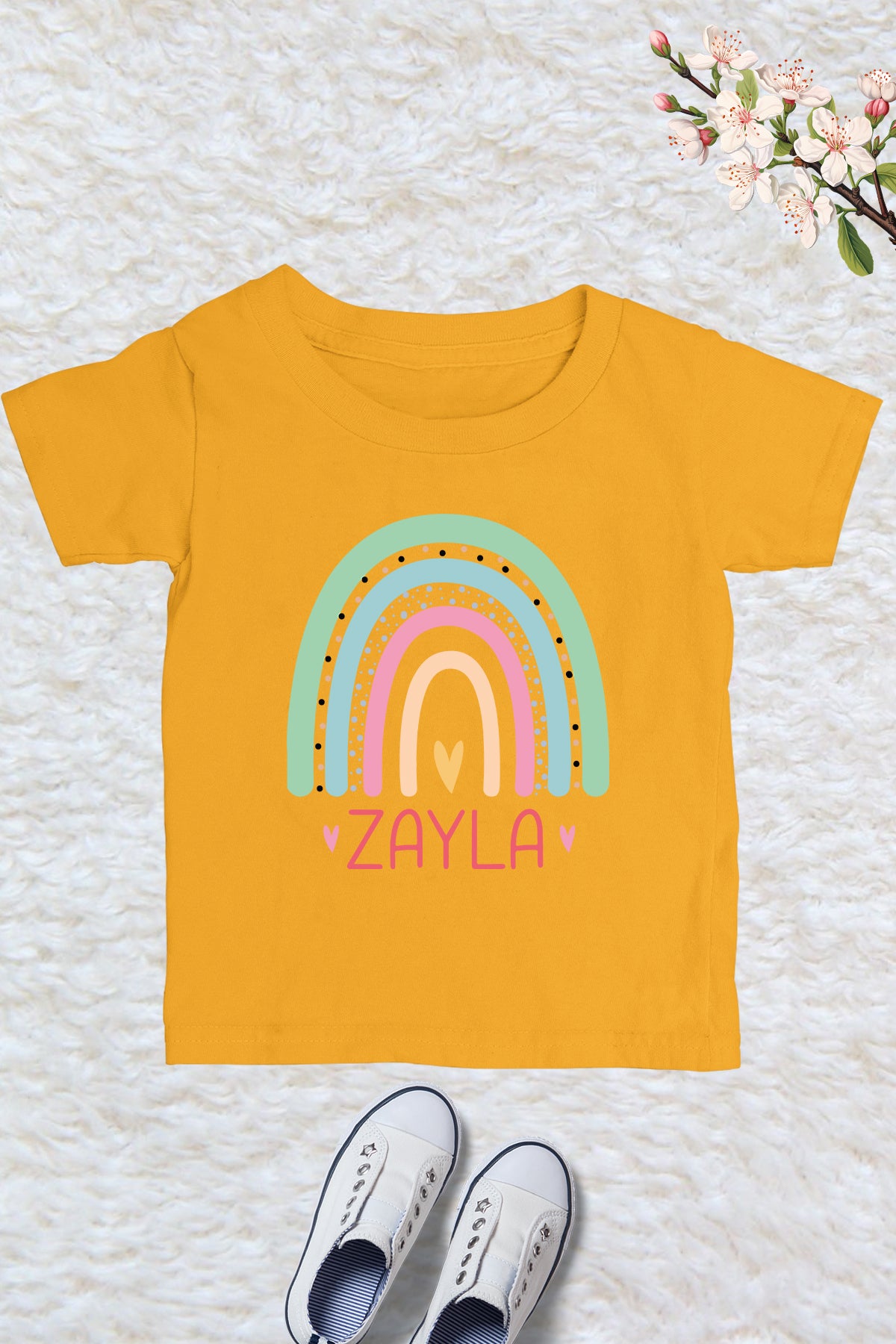 Personalized Rainbow Kids T Shirt