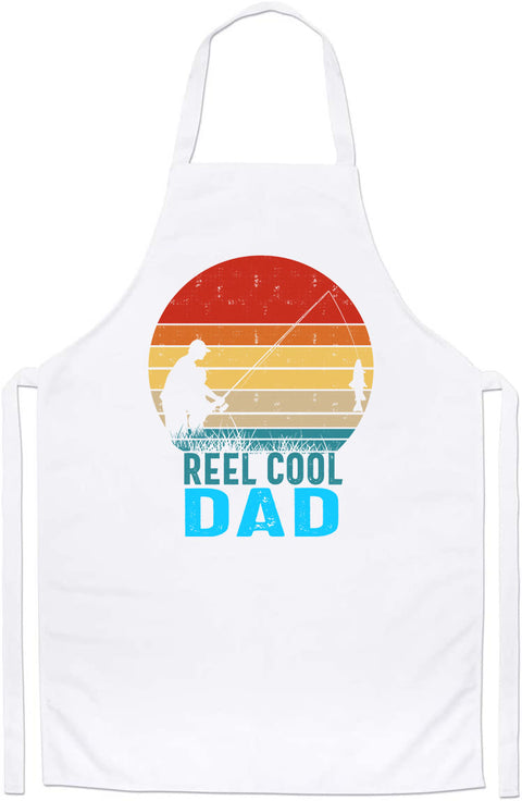 Awesome Reel Cool Dad Fishing Keychain Custom Best Father's Day Apron