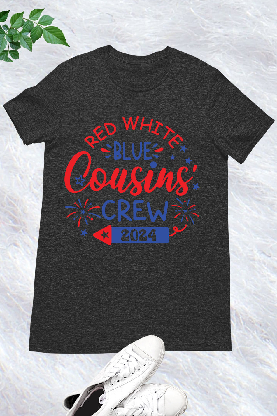 Red White Blue Family 4th Of July Family Crew Independence T-Shirts