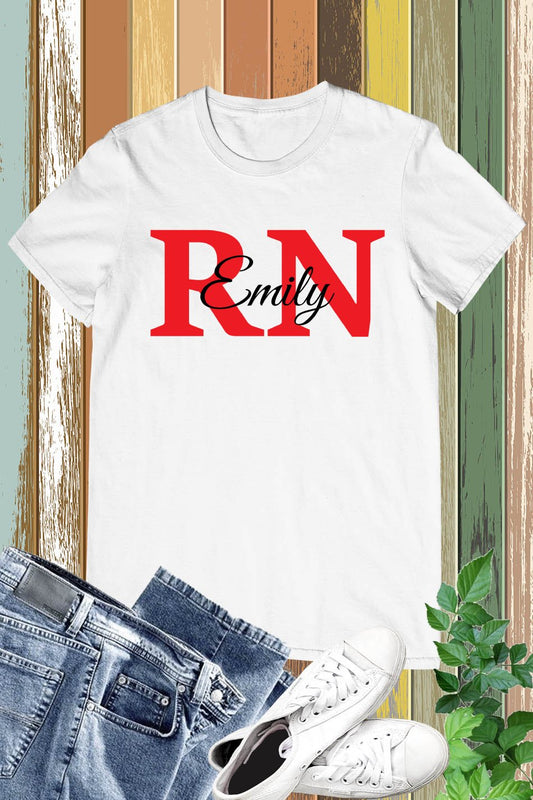 Personalized RN Nurse Shirt
