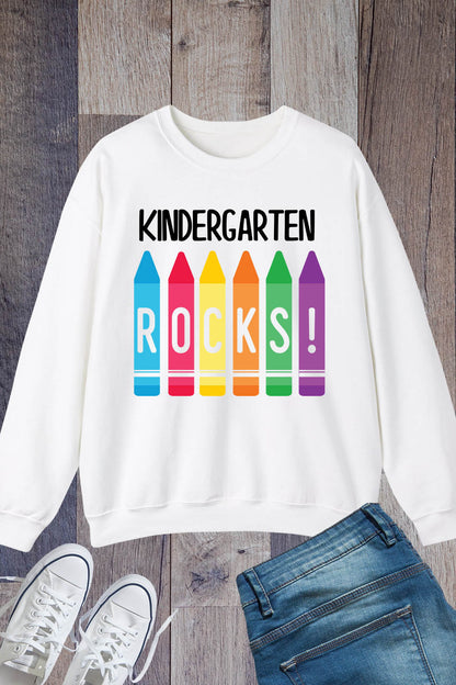 Kindergarten Rocks Teacher Sweatshirt