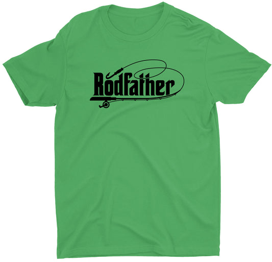 Dad Rodfather Fishing Custom Short Sleeve Fathers Day T-Shirt Gifts