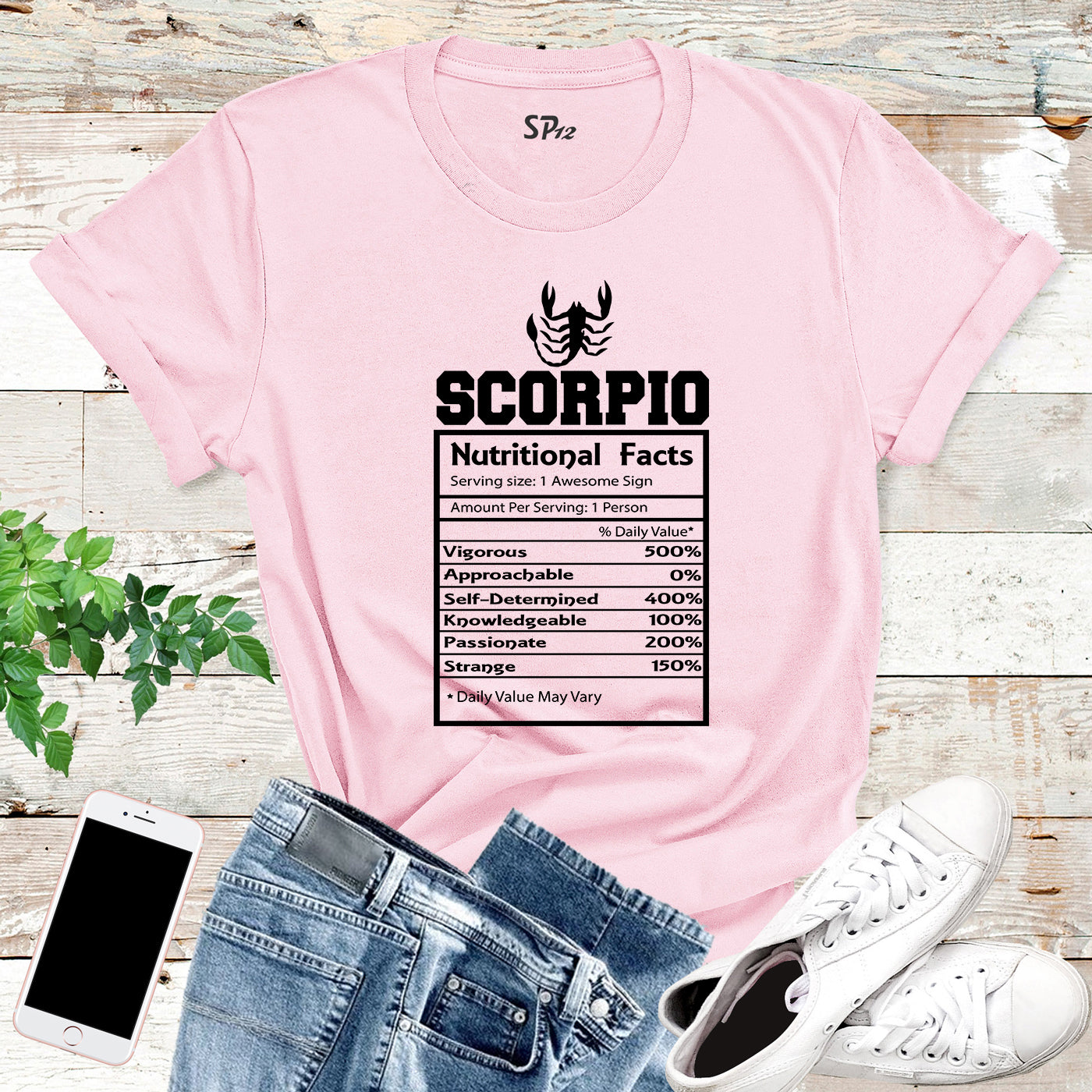 Scorpio Nutritional Facts T Shirt