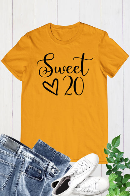 Sweet 20 Birthday Shirts