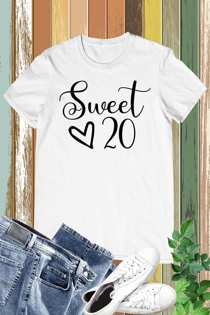 Sweet 20 Birthday Shirts