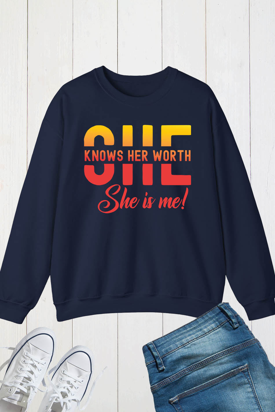 She Knows her Worth Sweatshirts