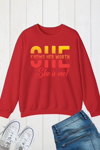 She Knows her Worth Sweatshirts