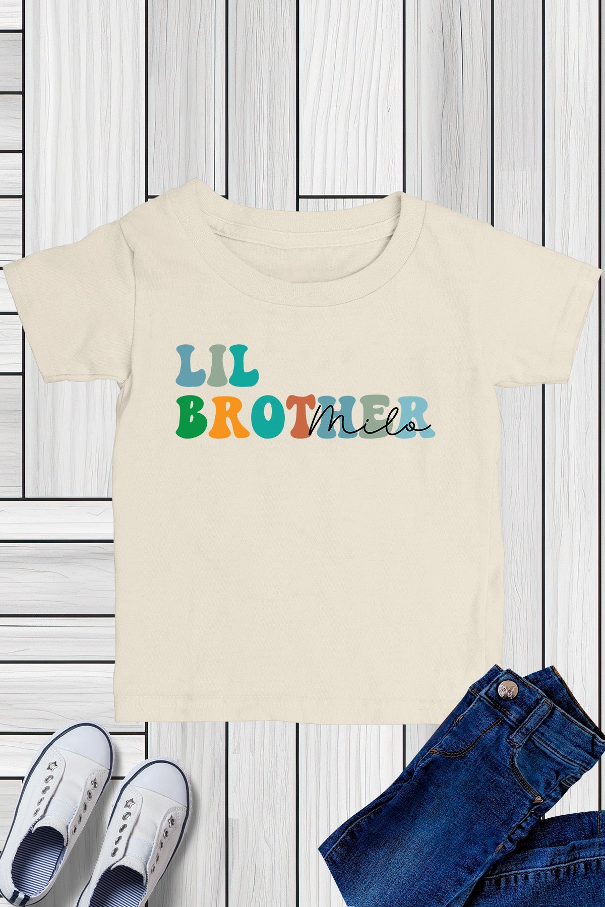 Personalized Lil Brother Custom T Shirt With name