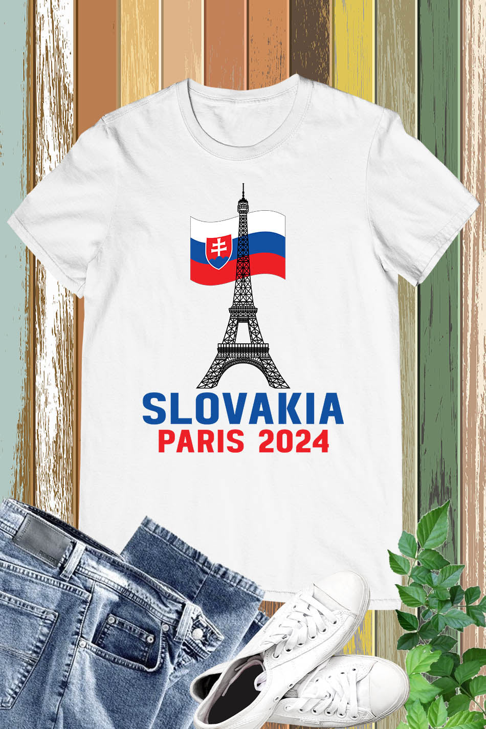 Slovakia Olympics Supporter Paris 2024 T Shirt