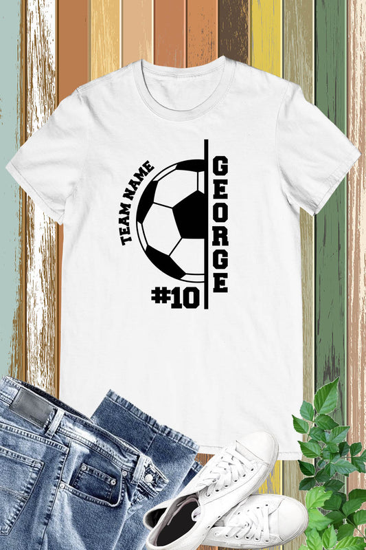 Custom Soccer T Shirt With Name and Number