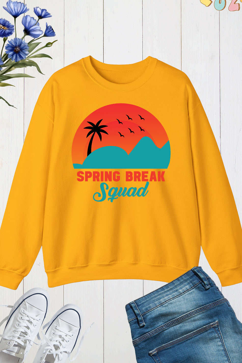 Spring Break Squad Sweatshirts Family Jumper