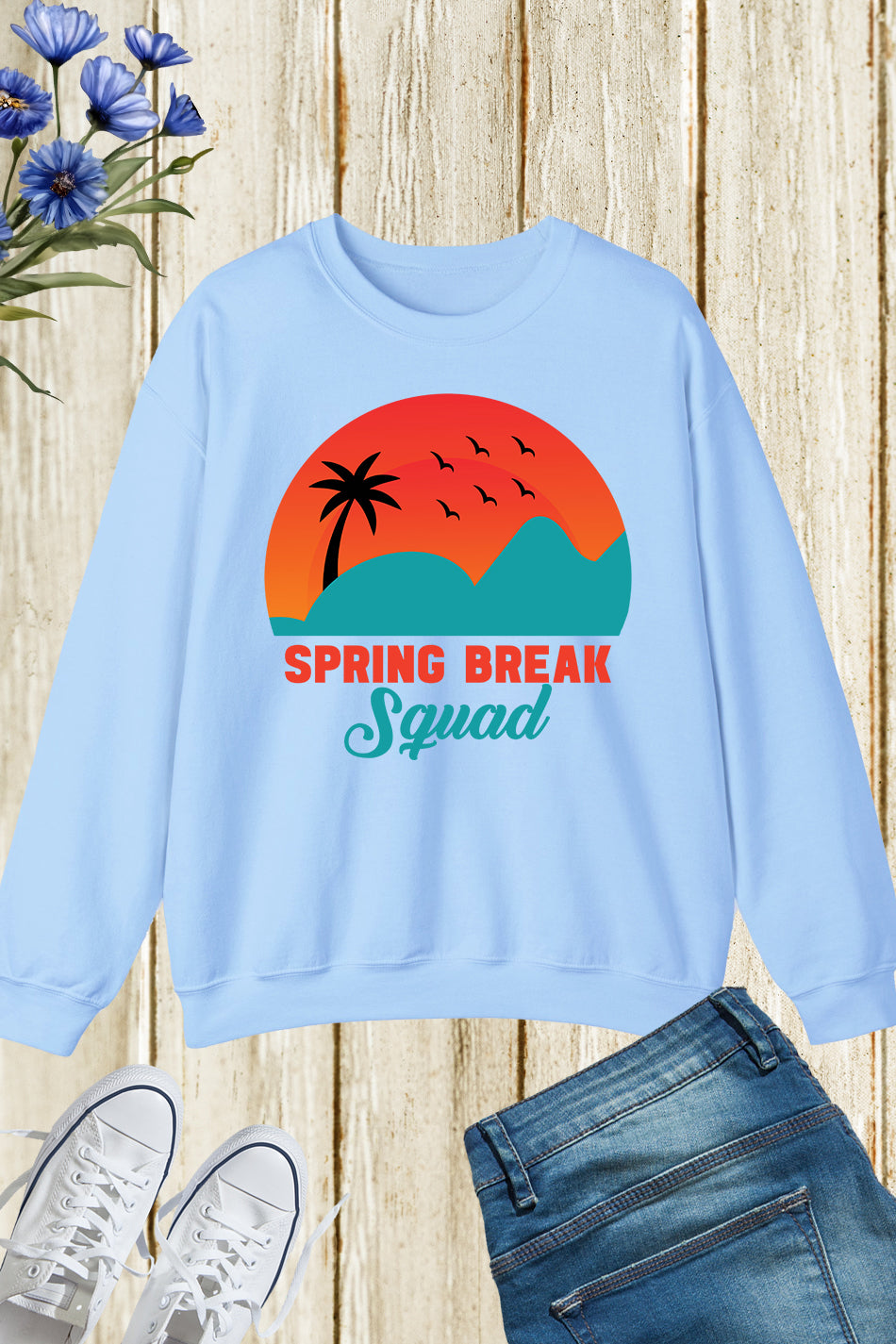 Spring Break Squad Sweatshirts Family Jumper