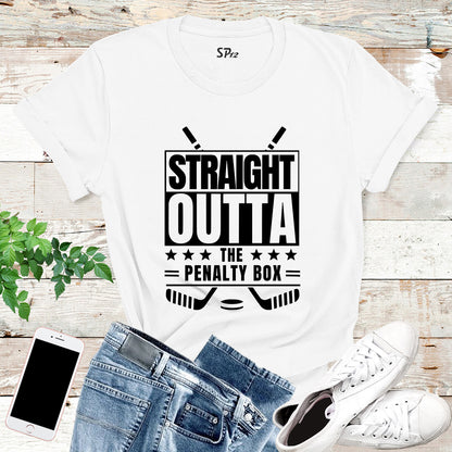 Straight Outta The Penalty Box Hockey T-Shirt