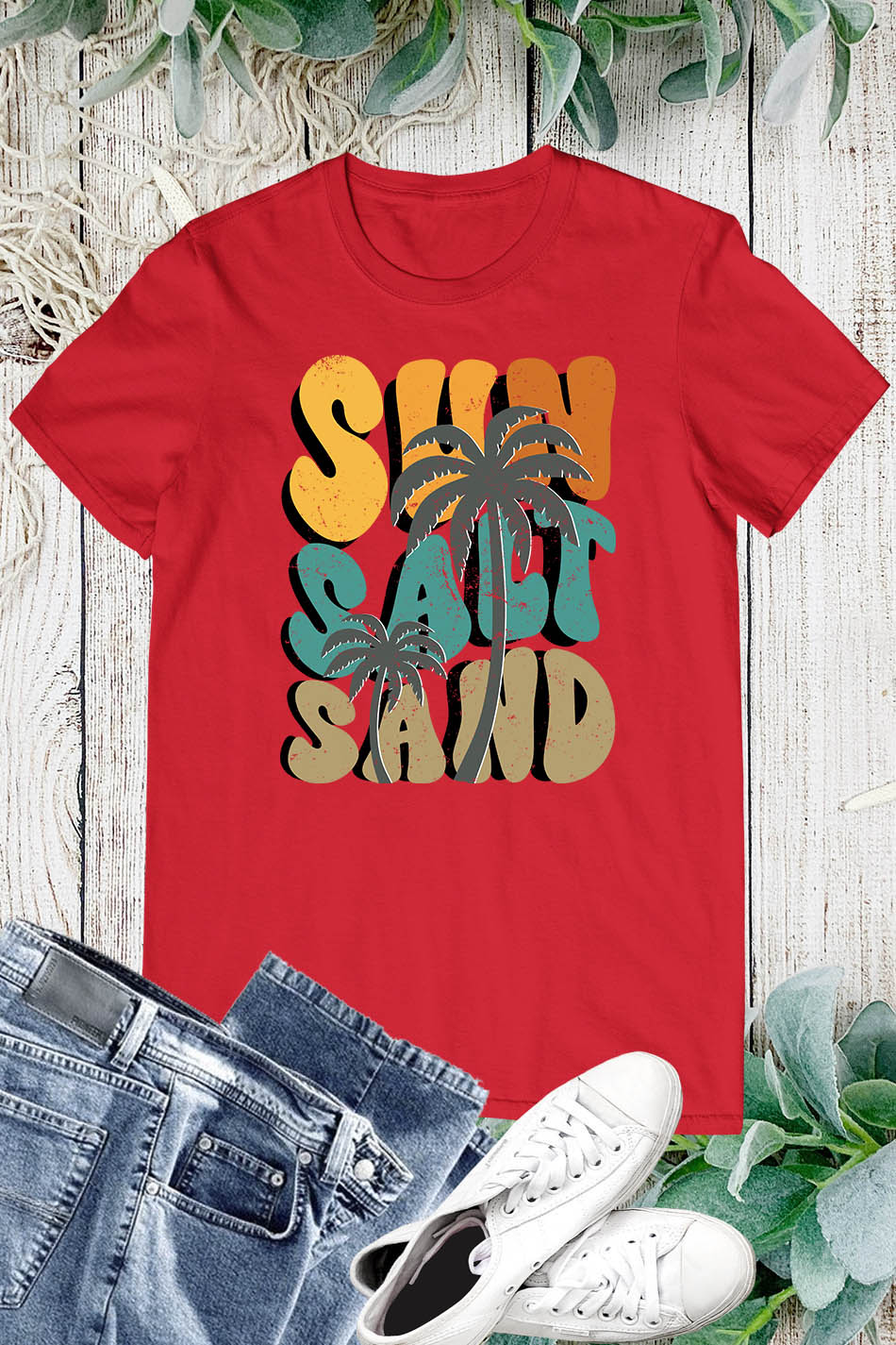 Sun Salt Sand Spring Break T Shirt