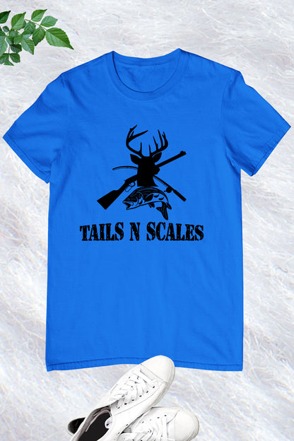 Tails N Scales Duck Bass Hunting Western T Shirt