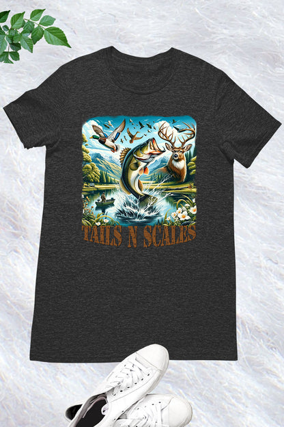 Fishing & Hunting Tails N Scales Duck Bass Shirts