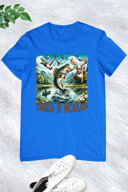 Fishing & Hunting Tails N Scales Duck Bass Shirts