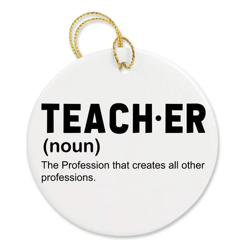 Personalized Funny Teacher Appreciation Custom Thank You Teacher Gift Ornament
