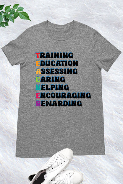 Personalized Teacher Definition T Shirts