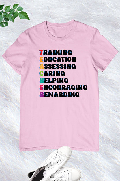 Personalized Teacher Definition T Shirts