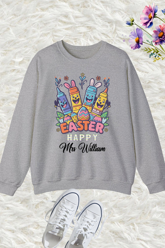 Custom Easter Teacher Sweatshirt