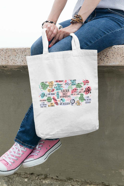 Teacher Daily Affirmations Tote Bag