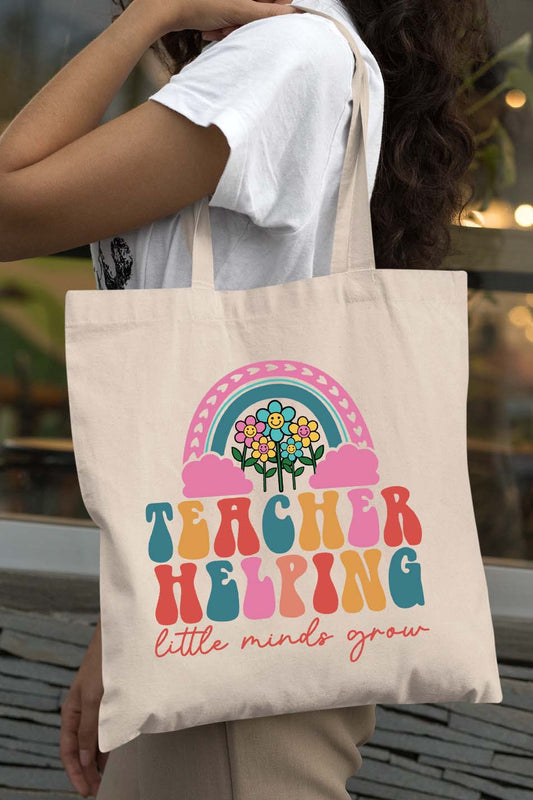 Helping Little Minds Grow Teacher Tote Bag