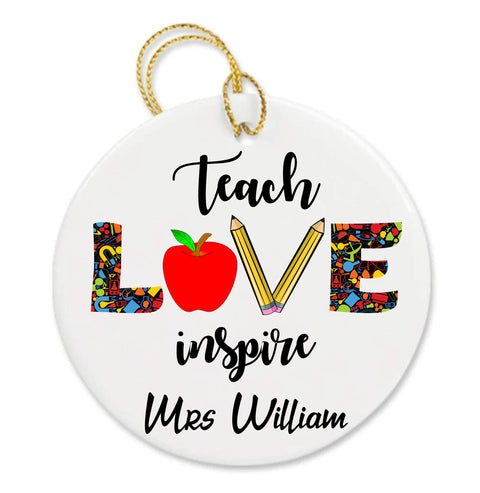 Personalized Thank You Teacher Gifts Custom Teaching Assistant Ornament