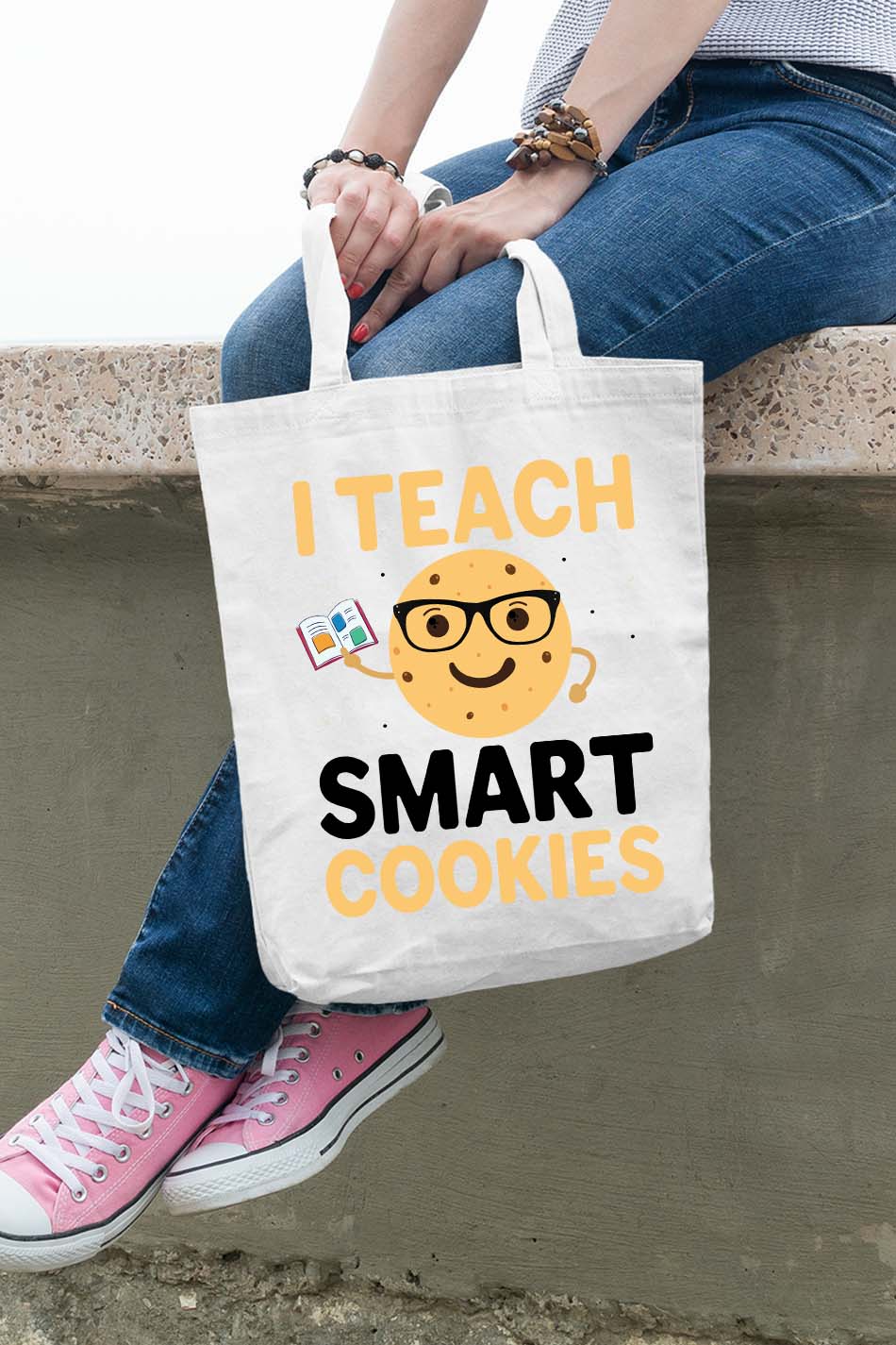 I Teach Smart Cookies Teacher  Tote Bag