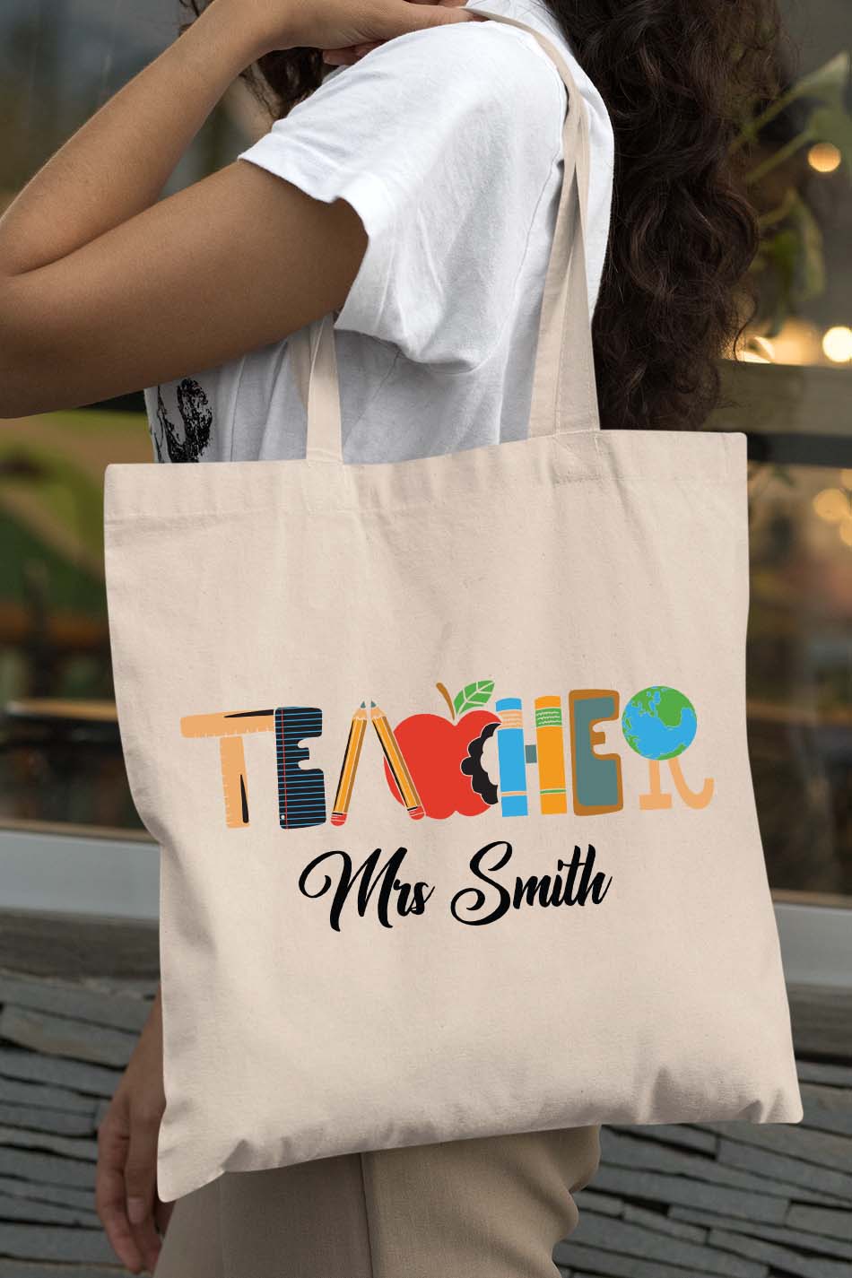 Personalized Teacher Tote Bag Gifts