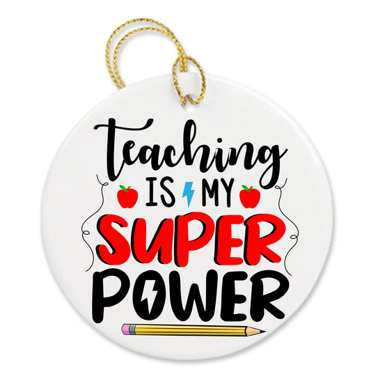 Personalized Best Teacher Appreciation Custom Thank You Shopping Gifts Ornament