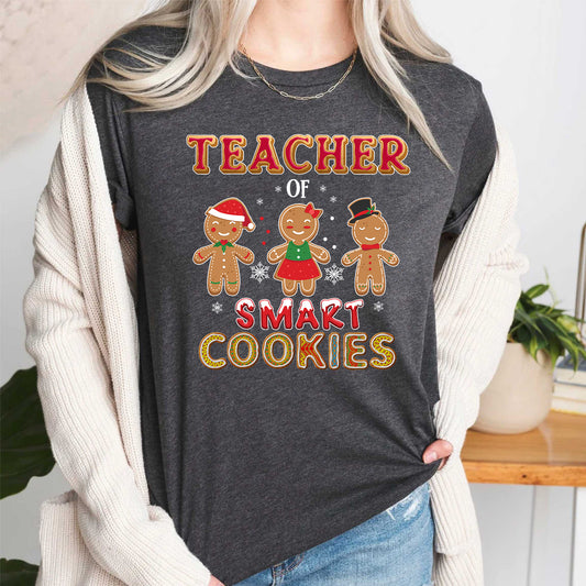 Teacher of Smart Cookies Gingerbread T Shirt