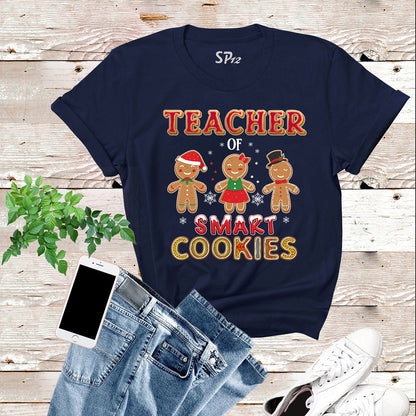 Teacher of Smart Cookies Gingerbread T Shirt