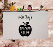 Funny Teachers Appreciation Custom Thank You Pouch Bag Pencil Case