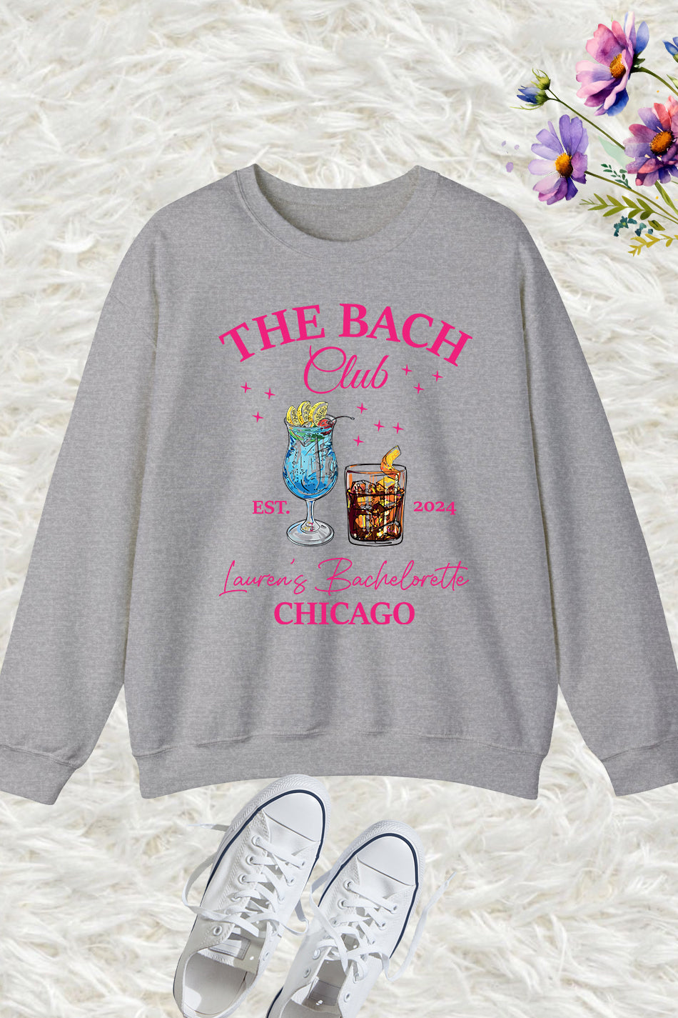 Bachelorette Party Bach Club Personalized Group Sweatshirts