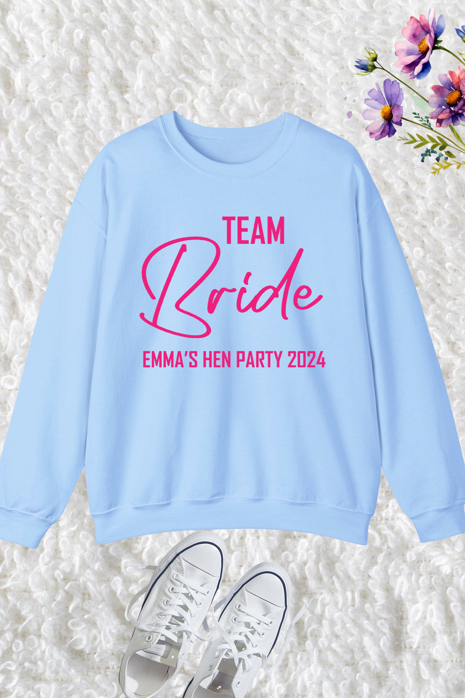Personalized The Bride and Team Bride Sweatshirt