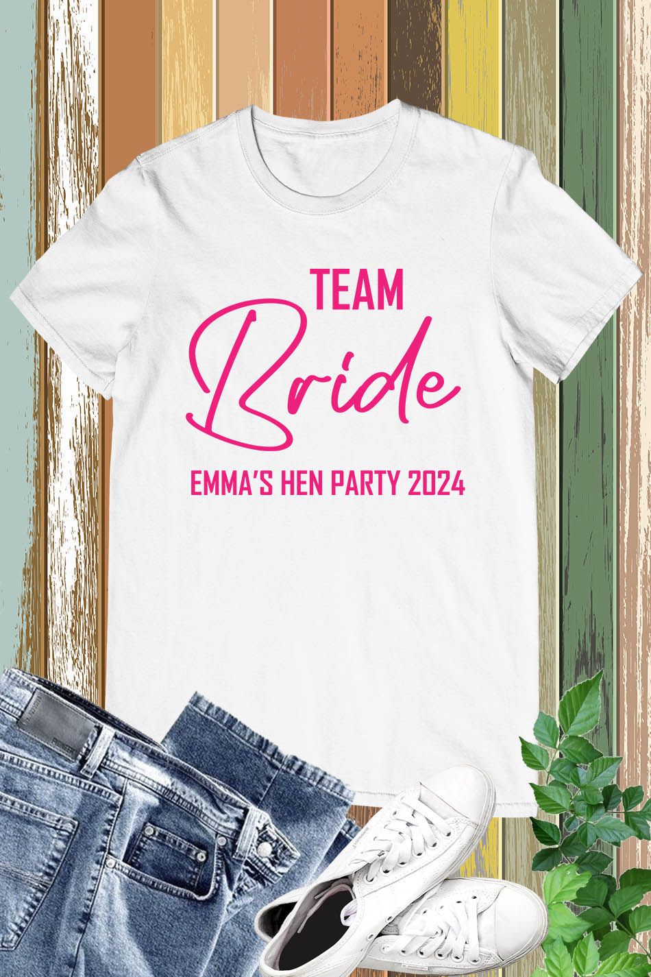 Personalized The Bride and Team Bride T Shirt