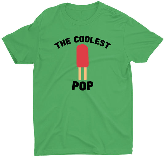 Coolest Pop Summer Cool Dad Custom Short Sleeve Father's Day T-Shirt