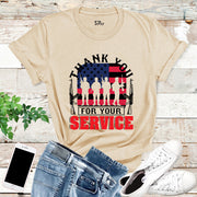 Thank You for Service Veteran T-Shirt
