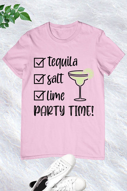 Tequila Salt Lime Party Time Shirt