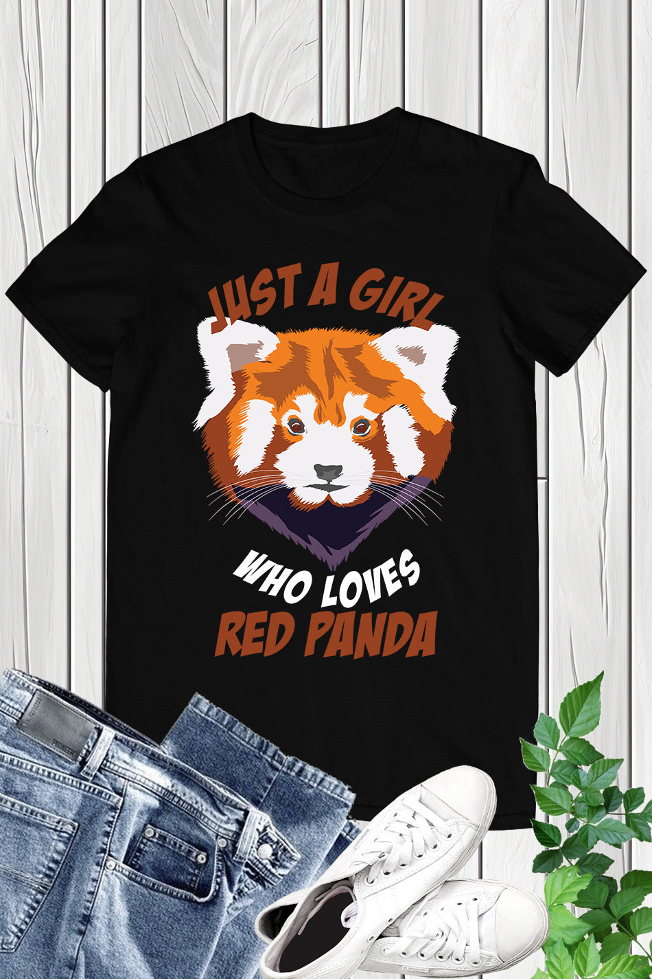Just a Girl Who Loves Red Panda T-shirt