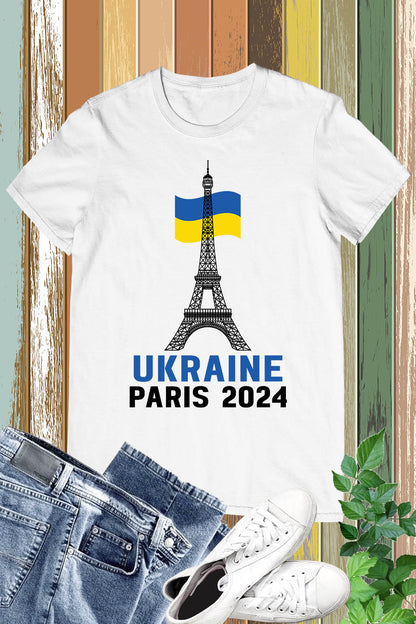 Ukraine Olympics Supporter Paris 2024 T Shirt